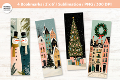 Whimsical Christmas Bookmarks, Vol.10, Printable Crafts, 4 Product Image 1