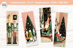 Whimsical Christmas Bookmarks, Vol.2, Printable Crafts, 4 Product Image 1