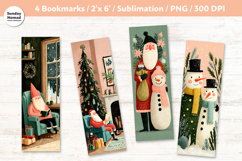 Whimsical Christmas Bookmarks, Vol.6, Printable Crafts, 4 Product Image 1