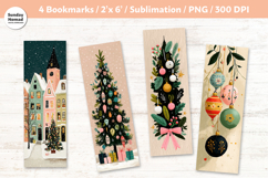 Whimsical Christmas Bookmarks, Vol.7, Printable Crafts, 4 Product Image 1