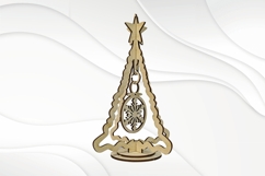 Christmas Card laser cutting design, svg dxf Christmas gift Product Image 2