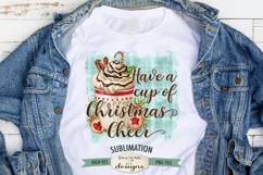 Christmas Cheer PNG for Sublimation | Cocoa Mug Cookies PNG Product Image 1