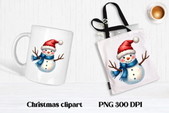 Christmas rhinestones snowman clipart Product Image 1