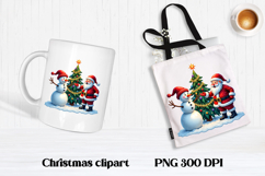 Christmas rhinestones snowman clipart Product Image 1