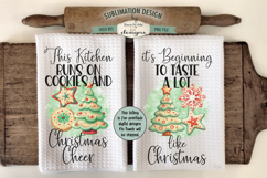 Holiday Kitchen Towel Bundle | 16 Christmas Baking PNG Files Product Image 3