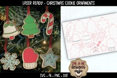 Laser Ready Christmas Cookie Ornaments | Holiday Winter SVG Product Image 2