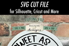 Sweet As A Christmas Cookie SVG | Christmas Sign SVG File Product Image 3
