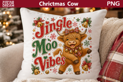 Christmas Highland Cow Bundle | Funny Holiday Sublimation Product Image 3