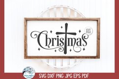 Christmas Cross SVG | Stylish Christmas Design Product Image 2