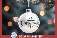 Christmas Cross SVG | Stylish Christmas Design Product Image 3