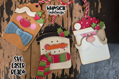 Bitty Christmas Tag Ornaments Laser SVG Product Image 1