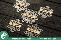 Christmas Gift Tags svg, Christmas ornament svg Product Image 1