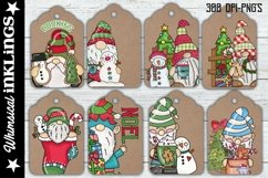 Christmas Gnomes Kraft Printable Tags Product Image 1