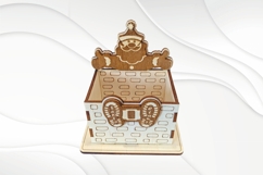 Christmas gift, holder Santa Claus, laser cut svg design Product Image 5