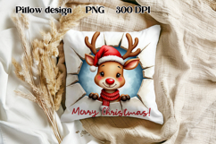 Christmas Cute Gingerbread Man Pillow Sublimation Product Image 1