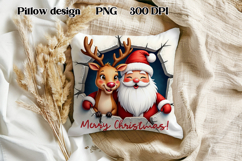 Christmas Cute Gingerbread Man Pillow Sublimation Product Image 1