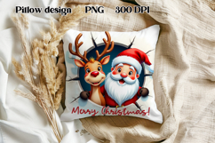 Christmas Cute Gingerbread Man Pillow Sublimation Product Image 1