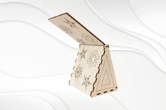 Christmas House, Gift Box, laser cutting vector design. Product Image 2
