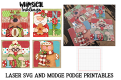 Christmas Joy Mod Podge Magnets SVG and Printables Product Image 1