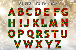 Christmas alphabet A-Z svg, 3d layered holiday decoration Product Image 2