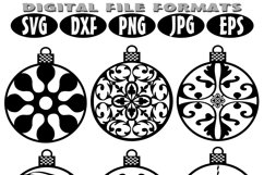 Christmas Ornament Bundle SVG Product Image 2