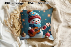 Christmas cute snowman slate | Christmas pillow sublimation Product Image 1