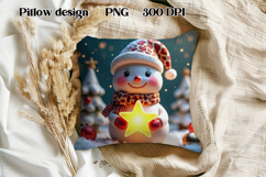 Christmas cute snowman slate | Christmas pillow sublimation Product Image 1