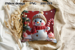 Christmas cute snowman slate | Christmas pillow sublimation Product Image 1