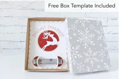 Christmas Reindeer Money Holder Card SVG, Cut and Draw Desig Product Image 2