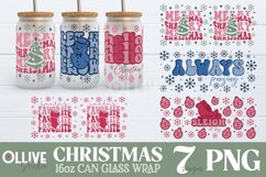 Christmas Retro Can Glass Wrap Sublimation Bundle Product Image 1