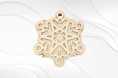 Christmas Snowflake Money Box Laser Cut Template Product Image 5