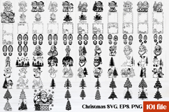 Christmas SVG design bundle | Christmas silhouette SVG Product Image 1