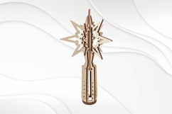 Christmas Tree Topper Star, XMAS Decorations Cutting Model Product Image 1