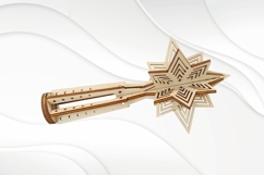Christmas Tree Topper, laser cut vector design. Product Image 3