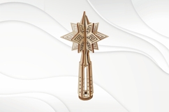 Christmas Tree Topper, laser cut vector design. Product Image 2