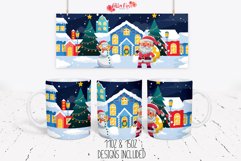 Christmas Town | Santa |11oz &amp; 15oz Sublimation Mug Product Image 1