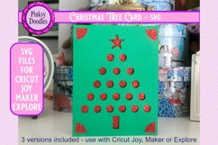 Christmas Tree paper cut card SVG | Cricut Joy Card Product Image 1