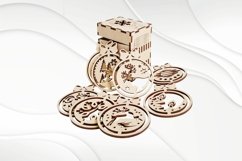Set Christmas decoration in box vector files for laser cut Product Image 6