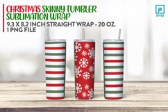 Christmas Tumbler Wrap Sublimation Design Product Image 2