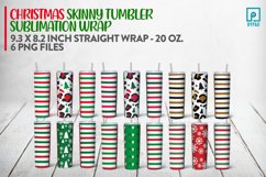 Christmas Tumbler Wrap Sublimation Design Product Image 1