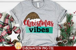 Christmas Vibes | Leopard Christmas Sublimation PNG Product Image 1