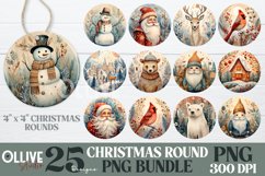 Whimsical Christmas Ornaments Sublimation Bundle PNG Product Image 1