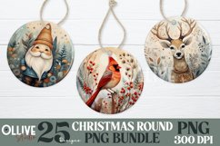 Whimsical Christmas Ornaments Sublimation Bundle PNG Product Image 3