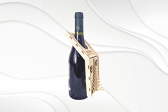 Wine Decor Christmas Tree, Laser Cut Xmas Bottle Medal Product Image 3