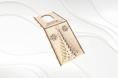 Wine Decor Christmas Tree, Laser Cut Xmas Bottle Medal Product Image 2