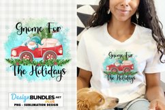 Gnome For The Holidays | Christmas Gnome Sublimation Design Product Image 1