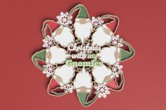 Gnome Ornament Laser Cut File - 'Christmas With My Gnomies' Product Image 1