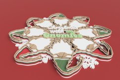 Gnome Ornament Laser Cut File - 'Christmas With My Gnomies' Product Image 3