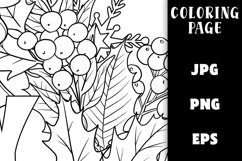 Christmas Wreath Coloring - Joy to the World Product Image 2