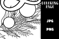 Christmas Wreath Coloring - Season's Greetings Product Image 2